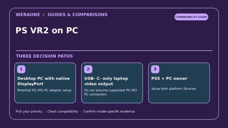 PS VR2 on PC — three editorial decision paths and constraints