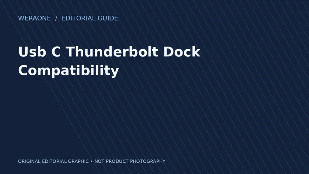 Original illustration for Usb C Thunderbolt Dock Compatibility; no product photo