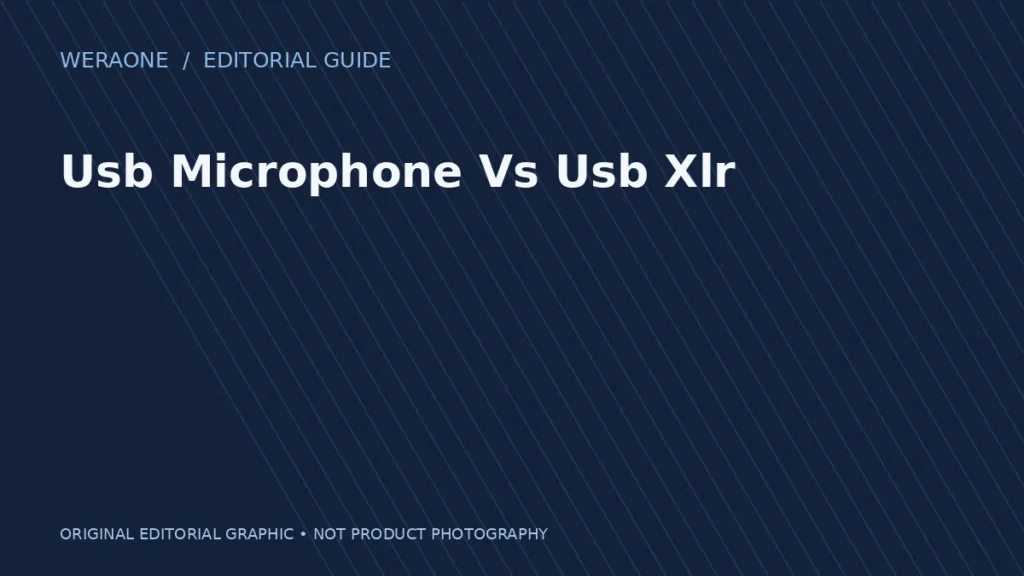 Original illustration for Usb Microphone Vs Usb Xlr; no product photo