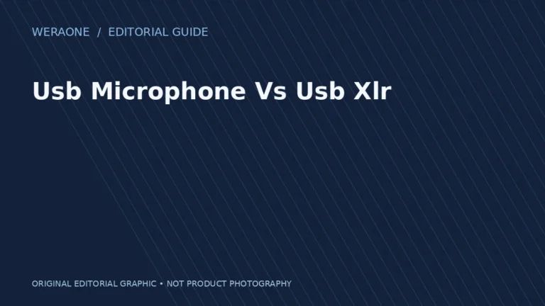 Original illustration for Usb Microphone Vs Usb Xlr; no product photo